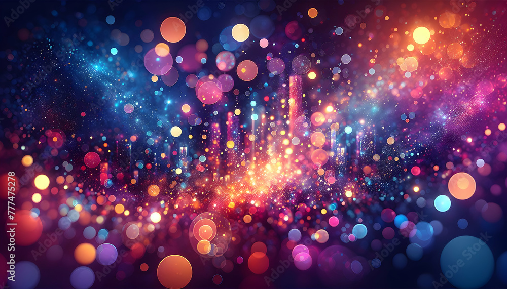 Aufkleber for advertisement and banner as bokeh brilliance a vibrant bokeh effect that brings life to the back