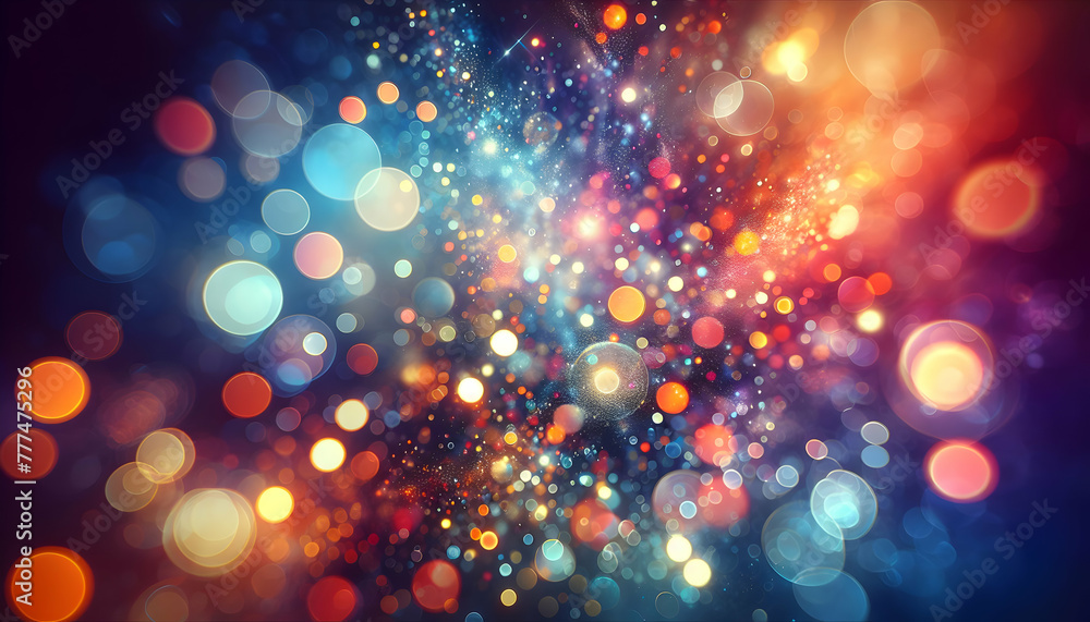 Poster for advertisement and banner as bokeh brilliance a vibrant bokeh effect that brings life to the back