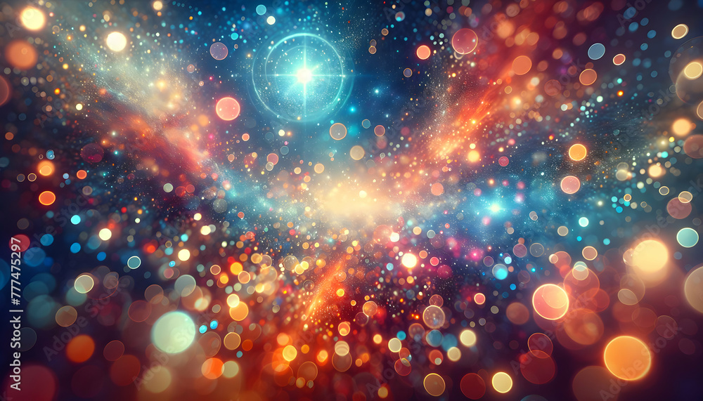 Aufkleber for advertisement and banner as bokeh brilliance a vibrant bokeh effect that brings life to the back