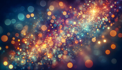 Obraz na płótnie Canvas for advertisement and banner as Bokeh Brilliance A vibrant bokeh effect that brings life to the backdrop with sparkling circles of light. in abstract digital wallpapers theme ,Full depth of field, hig