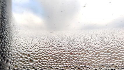 Water condensation on the window