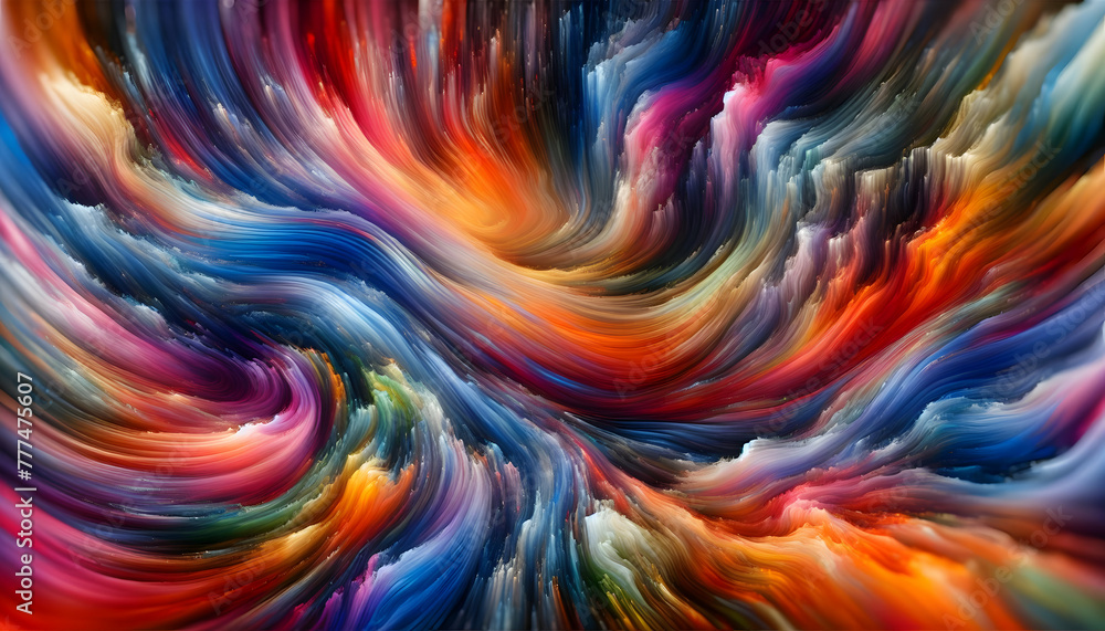 Aufkleber for advertisement and banner as chromatic currents flowing colors create a dynamic backdrop resembli