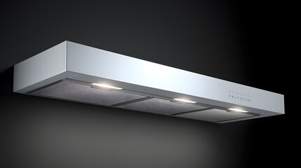 Cooker hood Range hood in 3d