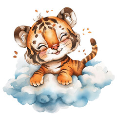 Tiger Cub Watercolor