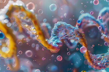 Exploring Biological Structures, Graphic Models of DNA and Cells.