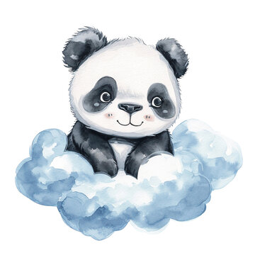 Panda Watercolor Artwork
