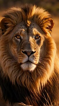 mighty majestic lion 