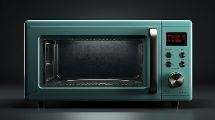 Fototapeta premium Microwave Icon 3d