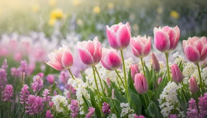 Türaufkleber field of tulips © Michael