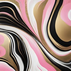 Pink Liquid Marble Texture Design