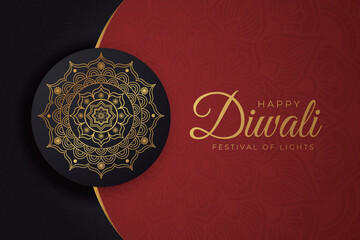 Diwali - Indian festival of lights, design template for postcards, invitations, greeting cards, posters, flyers, background and banner designs.