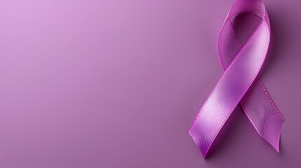 pink ribbon on color background. Breast cancer awareness concept, Ribbon of Breast Cancer, Realistic pink ribbon isolated on white background, generative Ai