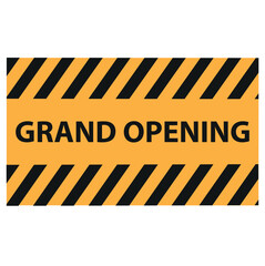 Poster design. Grand opening shop, colorful display illustration