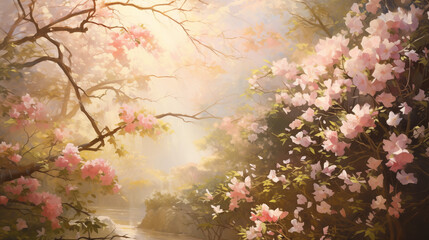 sakura blossom in spring