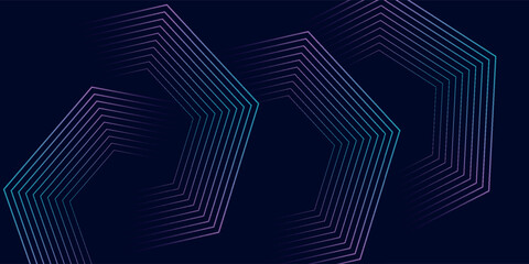 Dark abstract background with glowing wave. Shiny moving lines design element.