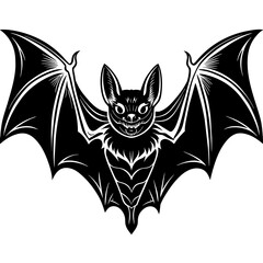 halloween bat isolated vector flat illustration,Halloween scary ghostly monsters house,Cute cartoon spooky characters,Holiday Silhouette,Hand drawn trendy Vector illustration,svg halloween bat face