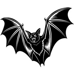 halloween bat isolated vector flat illustration,Halloween scary ghostly monsters house,Cute cartoon spooky characters,Holiday Silhouette,Hand drawn trendy Vector illustration,svg halloween bat face