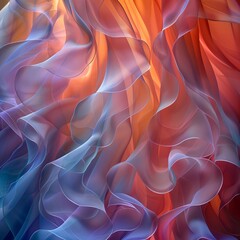 Layers of translucent shapes creating a dreamy, otherworldly effect, abstract  , background