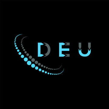 DEU letter logo abstract design. DEU unique design. DEU.