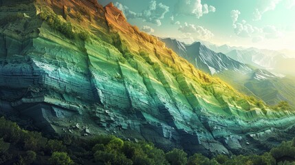 Delve into Earth's geological history - obrazy, fototapety, plakaty