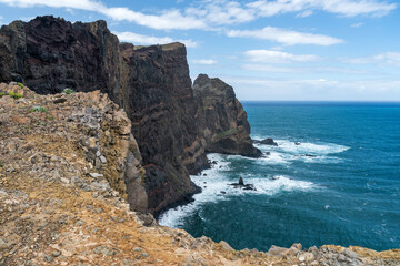 Steilküste an der Ponta de São Lourenço auf Madeira