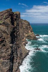 Steilküste an der Ponta de São Lourenço, Madeira