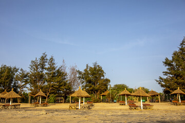 Fototapeta na wymiar Beach in Ndayane, Senegal