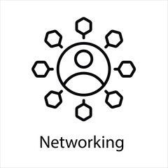 Obraz premium Networking icon