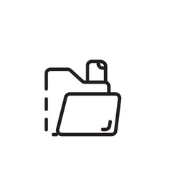 Folder Documents File Line Icon