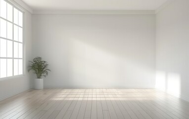 Soft light in a serene empty room