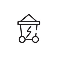 Energy Industry Nuclear Line Icon