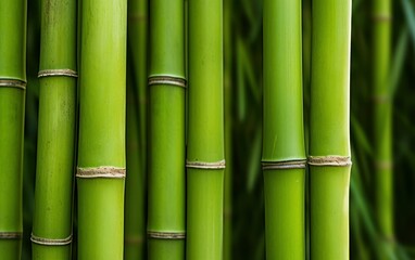 Obraz premium Texture focused bamboo with contrasting detail