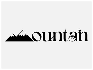 Mountain peak summit logo design.Outdoor hiking adventure icon set.Alpine wilderness travel symbol.Vector illustration.peak mountain logo ,Adventure Exploration Mountain Compass Outdoor Badge Symbol