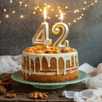42 number birthday cake. Forty two number birthday cake	
