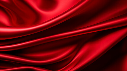 Obraz premium A red fabric with a red ribbon is shown.