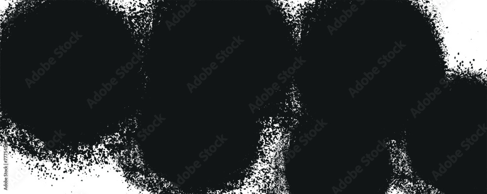 Poster background for text. isolated grunge traces banners set. black paint. abstract splatter grunge with 