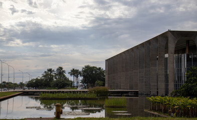 Fototapeta na wymiar Brazilian government public building in Brasília Federal District Brazil