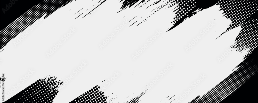 Poster background for text. isolated grunge traces banners set. black paint. abstract splatter grunge with 