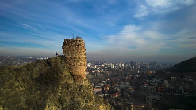 Narikala fortress in Tbilisi. Georgia