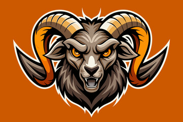 Brutal prancing ram logo  