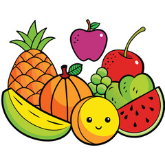 Fruit Collection Illustration