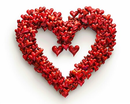 Bring the power of love to life through a captivating image of intertwined red hearts forming the number 1000 The design should exude romance and warmth, perfect for a Valentines Day promotion