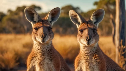 Fotobehang Cute kangaroo in Australia summer © tanya78