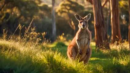 Keuken spatwand met foto Cute kangaroo in Australia © tanya78