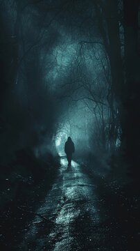 book cover design that embodies the essence of a supernatural thriller Envision a dark and haunting image with subtle hints of the paranormal