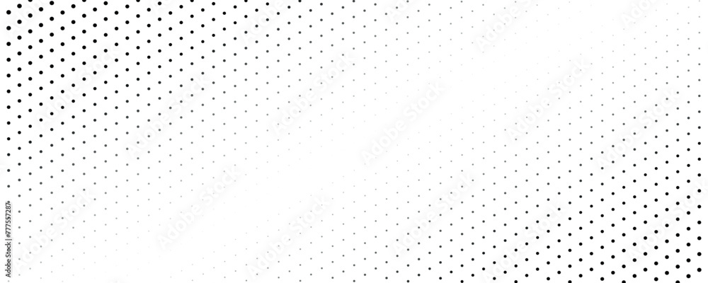 Leinwandbilder gradient halftone. abstract gradient background of black hexagons. vector illustration.