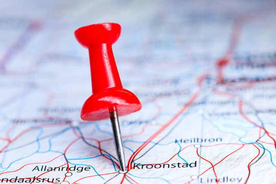 Kroonstad, South Africa pin on map