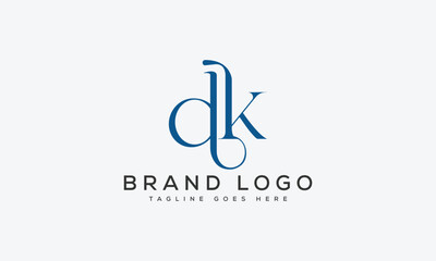 letter DK logo design vector template design for brand