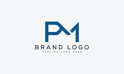 letter Pm logo design vector template design for brand