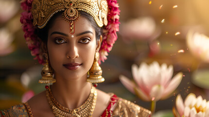 Goddess Lakshmi, world religious day, national day, Generative Ai